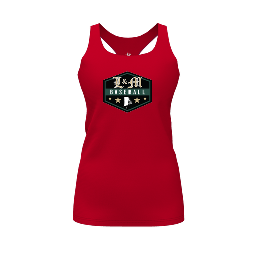 [FT0TRBRD-FYS-LOGO2] Decker Racerback Tank Top (Female Youth S, Red, Logo 2)