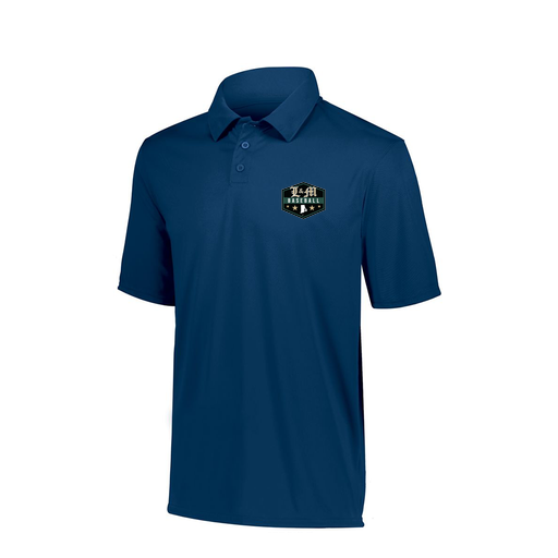 [5017.065.S-LOGO2] Men's Performance Polo (Adult S, Navy, Logo 2)