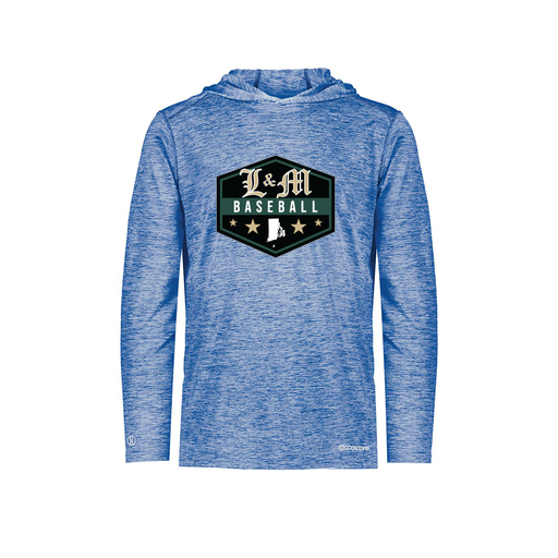 [CUS-DFW-CHGHOOD-PER-LSL-RYL-AS-LOGO2] Men's Charge Hoodie (Adult S, Royal, Logo 2)