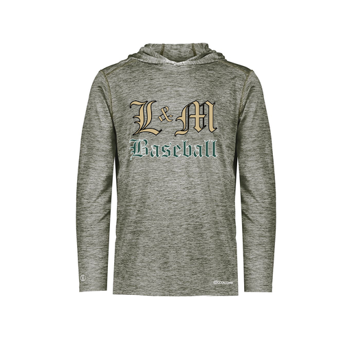 [FOLHCGGY-AS-LOGO1] Decker Men's Charge Hoodie (Adult S, Gray, Logo 1)