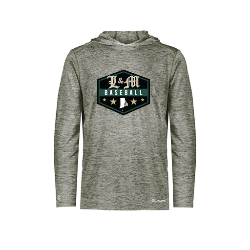 [CUS-DFW-CHGHOOD-PER-LSL-GRY-AS-LOGO2] Men's Charge Hoodie (Adult S, Gray, Logo 2)