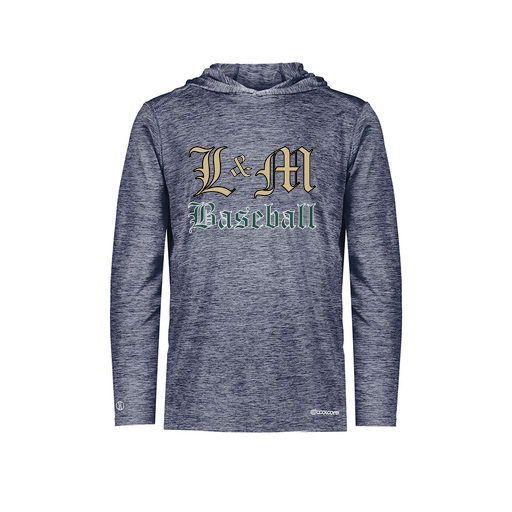 [FOLHCGNV-YS-LOGO1] Decker Youth Charge Hoodie (Youth S, Navy, Logo 1)