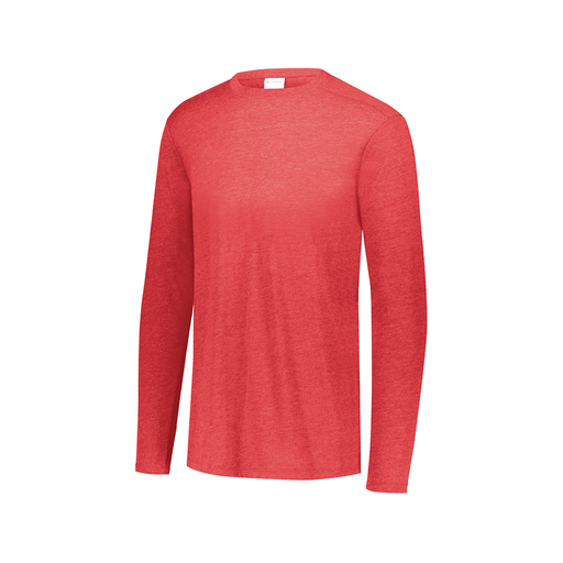 [3075.V96.XS-LOGO3] Men's LS Triblend T-Shirt (Adult XS, Red, Logo 3)