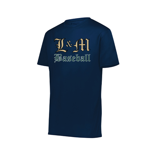 [222819.065.XXS-LOGO1] Youth Movement Dri Fit Shirt (Youth XXS, Navy, Logo 1)