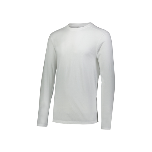 [3076.005.S-LOGO3] Youth LS TriBlend T-Shirt (Youth S, White, Logo 3)