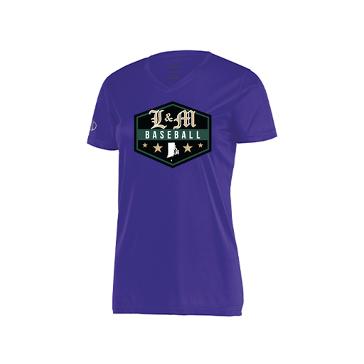 [222820.747.S-LOGO2] Ladies Movement Dri Fit Shirt (Female Adult S, Purple, Logo 2)