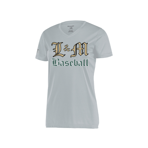 [222820.099.S-LOGO1] Ladies Movement Dri Fit Shirt (Female Adult S, Silver, Logo 1)