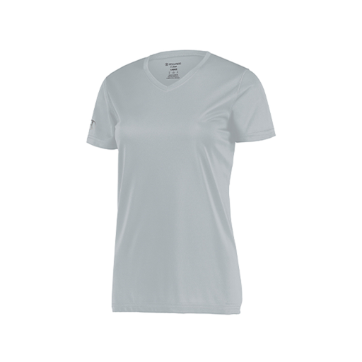 [222820.099.S-LOGO3] Ladies Movement Dri Fit Shirt (Female Adult S, Silver, Logo 3)