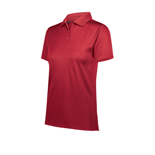 [222768-RED-FAXS-LOGO3] Ladies Prism Polo (Female Adult XS, Red, Logo 3)