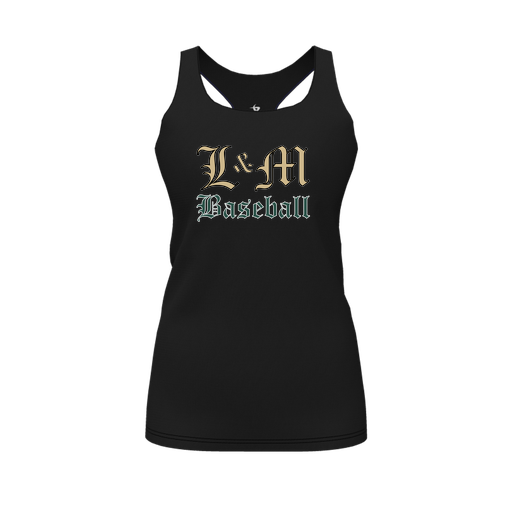 [FT0TRBBK-FYS-LOGO1] Decker Racerback Tank Top (Female Youth S, Black, Logo 1)