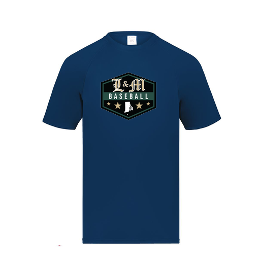 [2790.065.S-LOGO2] Men's Smooth Sport T-Shirt (Adult S, Navy, Logo 2)