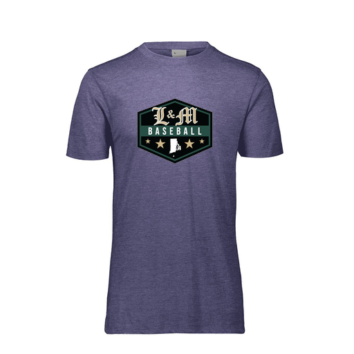 [FTSCUBRY-AS-LOGO2] Decker Men's Tri-Blend T-Shirt - Short Sleeve (Adult S, Royal, Logo 2)