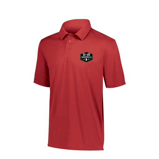 [5017.040.S-LOGO2] Men's Performance Polo (Adult S, Red, Logo 2)