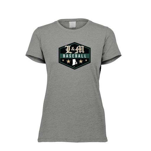 [FTSCUBGY-FAXS-LOGO2] Decker Women's Tri-Blend T-Shirt - Short Sleeve (Female Adult XS, Gray, Logo 2)
