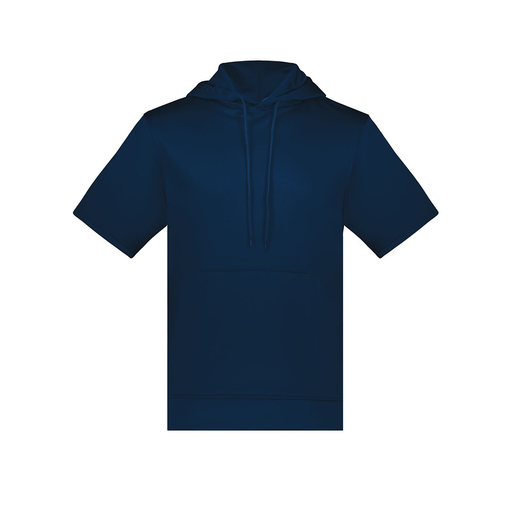 [6871.065.S-LOGO3] Men's Dri Fit Short Sleeve Hoodie (Adult S, Navy, Logo 3)