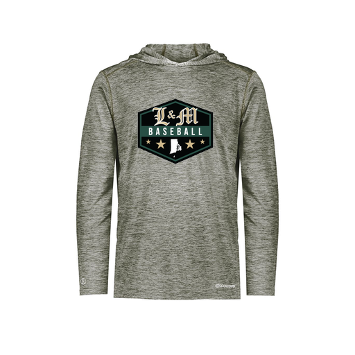 [FOLHCGGY-YS-LOGO2] Decker Youth Charge Hoodie (Youth S, Gray, Logo 2)