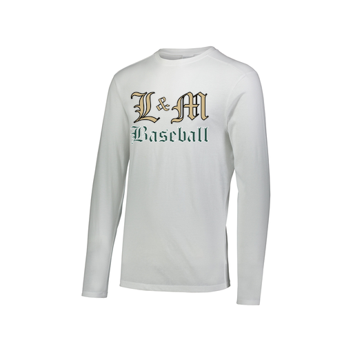 [FTLCUBWH-AXS-LOGO1] Decker Men's Tri-Blend T-Shirt - Long Sleeve (Adult XS, White, Logo 1)