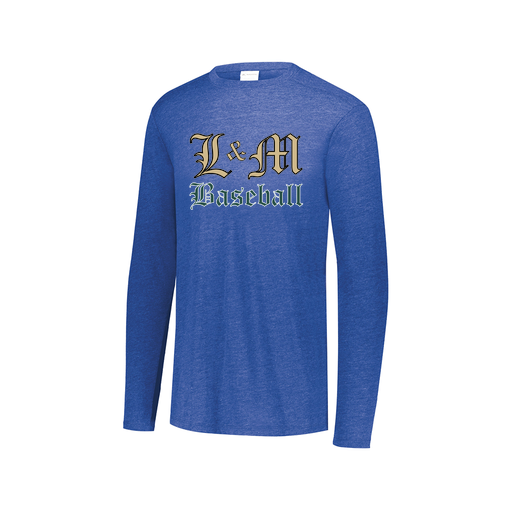 [3075.U55.XS-LOGO1] Men's LS Ultra-blend T-Shirt (Adult XS, Royal, Logo 1)