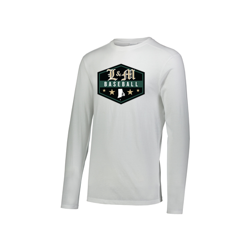[FTLCUBWH-YS-LOGO2] Decker Youth Tri-Blend T-Shirt - Long Sleeve (Youth S, White, Logo 2)