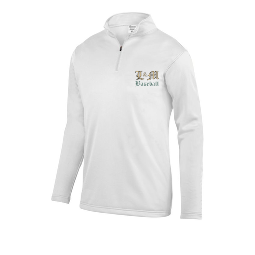 [FOLQFFWH-YS-LOGO1] Decker Youth FlexFleece 1/4 Zip (Youth S, White, Logo 1)