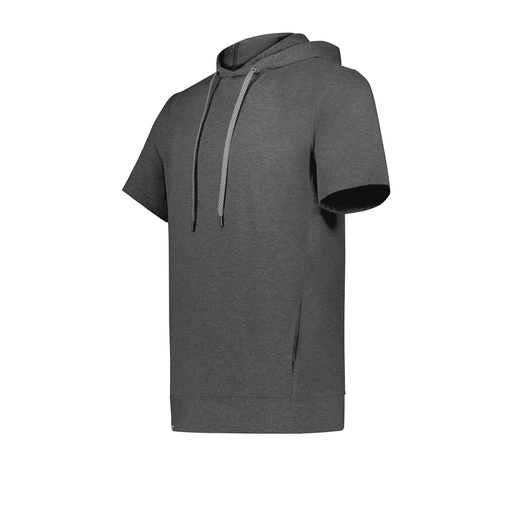 [222605-GRY-YS-LOGO3] YOUTH VENTURA SOFT KNIT SHORT SLEEVE HOODIE (Youth S, Gray, Logo 3)