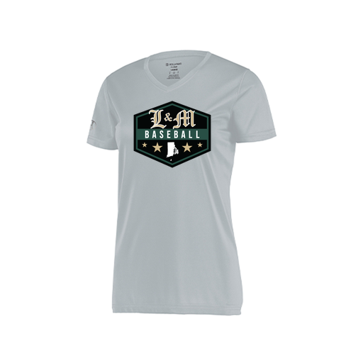 [222820.099.S-LOGO2] Ladies Movement Dri Fit Shirt (Female Adult S, Silver, Logo 2)