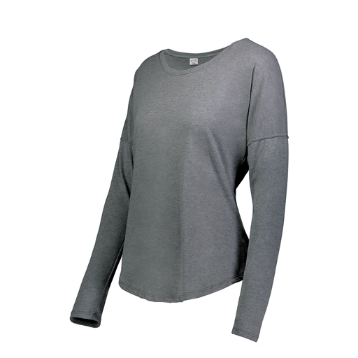 [3077.013.S-LOGO3] Ladies LS Ultra-blend T-Shirt (Female Adult S, Gray, Logo 3)