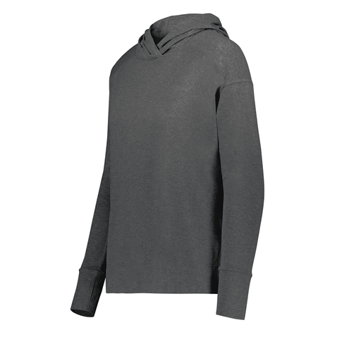 [222798-GRY-FAXS-LOGO3] Ladies Ventura Thin Knit Hoodie (Female Adult XS, Gray, Logo 3)